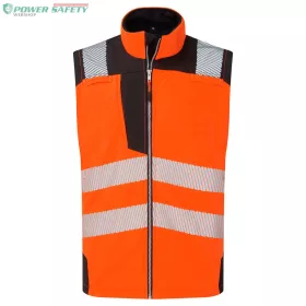 Jól láthatósági Softshell dzseki (3L) - Narancs/Fekete