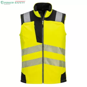 Jól láthatósági Softshell dzseki (3L) - Sárga/Fekete