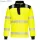 PW3 Hi-Vis 1/4 Zippzáras hosszú ujjú póló - Sárga/Fekete