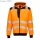 PW3 Hi-Vis zippzáras kapucnis pulóver - Narancs/Fekete