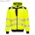 PW3 Hi-Vis zippzáras kapucnis pulóver - Sárga/Fekete