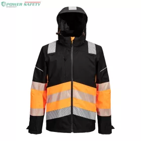   PW3 Hi-Vis Class 1 Extreme lélegző esőkabát - Narancs/Fekete