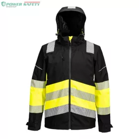   PW3 Hi-Vis Class 1 Extreme lélegző esőkabát - Sárga/Fekete