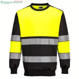 PW3 Hi-Vis Class 1 pulóver - Sárga/Fekete