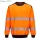 PW3 HI-VIS KÖRNYAKÚ PULÓVER - Narancs/Fekete