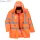 Hi-Vis légáteresztő az 7-in-1 közlekedési kabát - Narancs