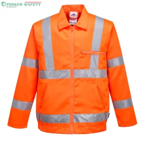 Hi-Vis polipamut bomber dzseki - Narancs