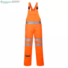 Hi-Vis polipamut kantáros nadrág - Narancs