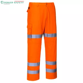 Hi-Vis három sávos Combat nadrág - Narancs