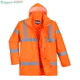 Hi-Vis légáteresztő rain traffic kabát - Narancs