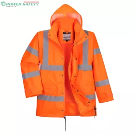 HiVis lélegző Traffic kabát (Interaktív) - Narancs