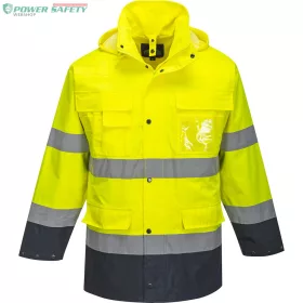 Hi-Vis Lite 3 az 1-ben kabát - Sárga/Navy