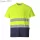 Kéttónusú Cotton Comfort póló - Sárga/Navy