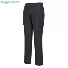 Stretch Slim Fit Combat nadrág - Fekete (Rövid)