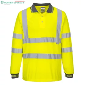 Hi-Vis hosszú ujjú pólóing - Sárga