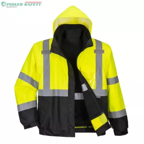 Hi-Vis Prémium 3 az 1-ben bomberdzseki - Sárga/Fekete