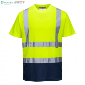 Kéttónusú póló - Sárga/Navy