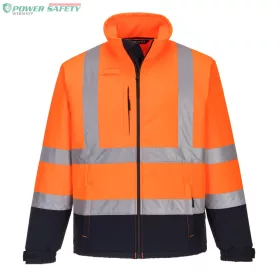 Láthatósági kontraszt Softshell (3L) - Narancs/Navy