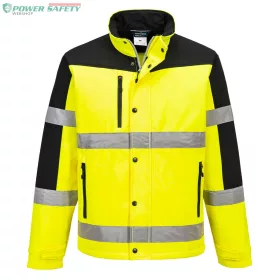 Kéttónusú Softshell kabát (3L) - Sárga