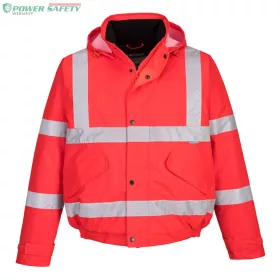 Hi-Vis bomber dzseki - Piros