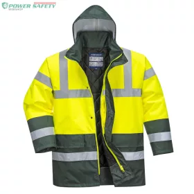 Hi-Vis Kéttónusú Traffic kabát - Sárga/Zöld