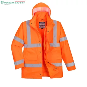 Hi-Vis 4 az 1-ben Traffic kabát - Narancs