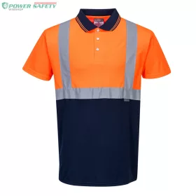 Kéttónusú pólóing - Narancs/Navy