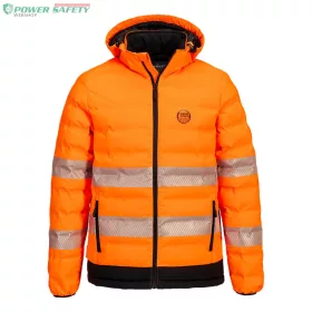 Hi-Vis Ultrasonic fűthető dzseki - Narancs/Fekete