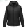 Women's Hooded Baffle Jacket - Fekete