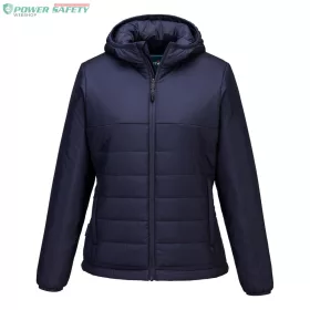 Women's Hooded Baffle Jacket - Navy