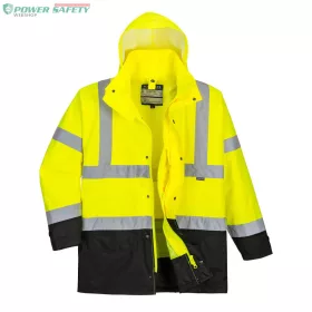 Hi-Vis Executive 5 az 1-ben kabát - Sárga/Fekete