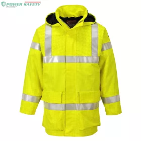 Bizflame Rain Hi-Vis Multi Lite kabát - Sárga
