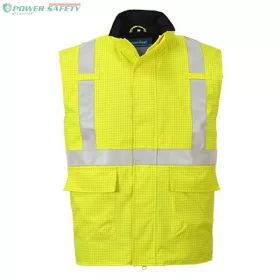   Bizflame Rain Hi-Vis antisztatikus FR lángálló mellény - Sárga