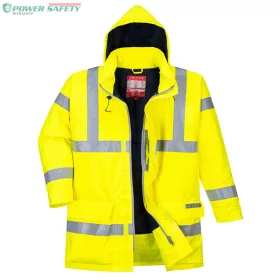 Bizflame Rain Hi-Vis antisztatikus FR kabát - Sárga