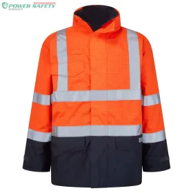 Bizflame Rain Hi-Vis Multi-Protection kabát - Narancs/Navy