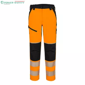 PW3 Hi-Vis Női streccs nadrág - Narancs/Fekete