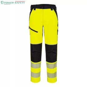 PW3 Hi-Vis Női streccs nadrág - Sárga/Fekete