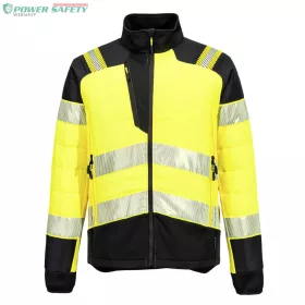 PW3 Hi-Vis Hybrid Baffle kabát - Sárga/Fekete