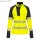 PW3 Hi-Vis 1/4 Cipzáras Sweatshirt - Sárga/Fekete