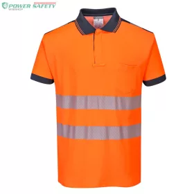 PW3 Hi-Vis pólóing S/S - Narancs/Navy