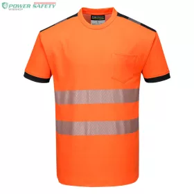 PW3 Hi-Vis póló S/S - Narancs/Fekete