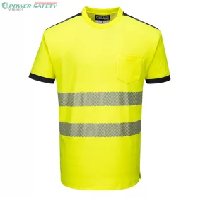 PW3 Hi-Vis póló S/S - Sárga/Fekete