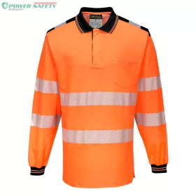 PW3 Hi-Vis hosszú ujjú pólóing - Narancs/Fekete