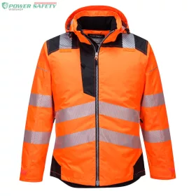 PW3 Hi-Vis télikabát - Narancs/Fekete