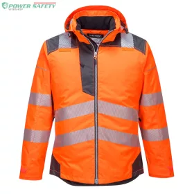 PW3 Hi-Vis télikabát - Narancs/Szürke