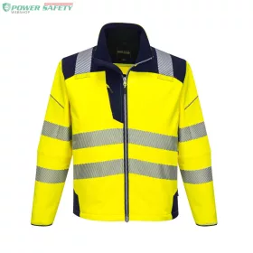 PW3 Hi-Vis Softshell kabát - Sárga/Navy