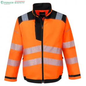 PW3 Hi-Vis kabát - Narancs/Fekete