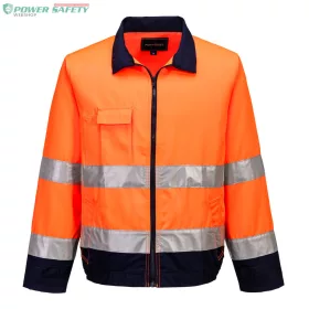 Madrid Hi-Vis kabát - Narancs/Navy