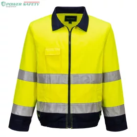 Madrid Hi-Vis kabát - Sárga/Navy