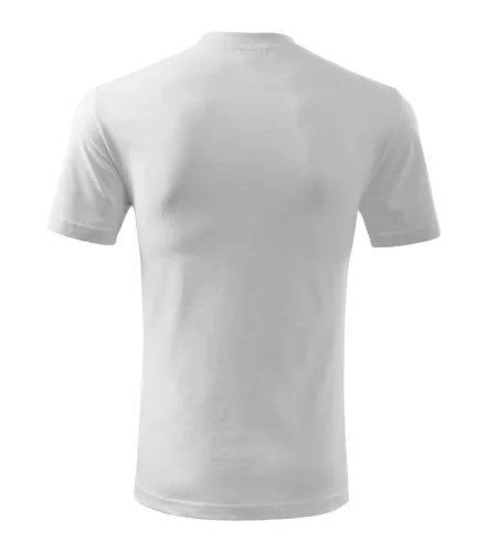 Unisex környakas póló, fehér, 160 g/m² (10100)